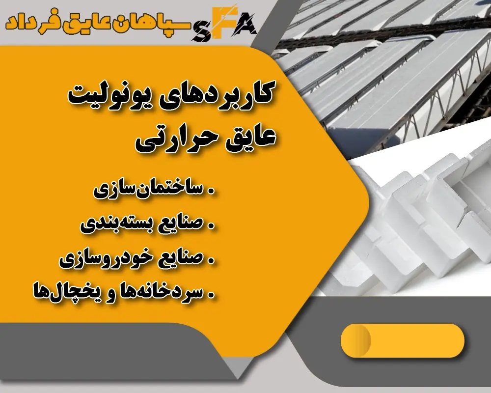 کاربرد یونولیت عایق حرارتی - سپاهان عایق فرداد